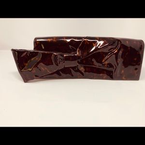 Tortoise shell Patent Christian Louboutin Clutch!